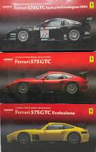 A Trio of 1:18th Scale Ferrari 575 GTCs by Kyosho  