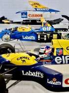 1/12 Scale Exploded Models of the 1992 Williams FW14B RED 5 driven by Nigel Mansell