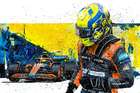 Framed Lando Norris-signed 2022 Limited Edition Print 
