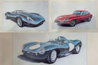 Jaguar XJ13, E-Type and D-Type Limited Edition Signed Prints