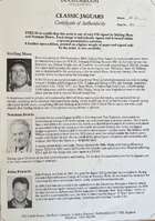 Jaguar XJ13, E-Type and D-Type Limited Edition Signed Prints