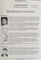 Jaguar XJ13, E-Type and D-Type Limited Edition Signed Prints