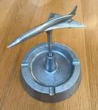 A Very Rare 1970s Aluminium 'Concorde' Smokers Receptacle 