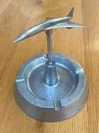 A Very Rare 1970s Aluminium 'Concorde' Smokers Receptacle 