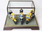 A Set of Three Scale Model Moto GP Hondas