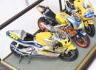 A Set of Three Scale Model Moto GP Hondas