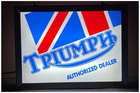 'Triumph Authorised Dealer' Aluminium Framed Illuminated Sign