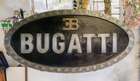 Bugatti Cold Cast Aluminium Oval Sign 