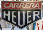 Large Cold Caste Aluminium Heuer Carrera Badge