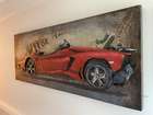 Lamborghini Aventador SV Roadster-Style Metal Wall Art