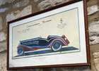 Four Early 20th Century Carrozzeria Touring Design Studies Framed and Glazed