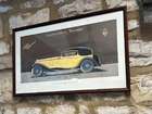 Four Early 20th Century Carrozzeria Touring Design Studies Framed and Glazed