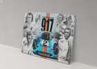 Glass Faced Gulf Porsche 917 Steve McQueen Homage Print