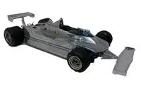 Beautiful Polished Aluminium Exoto 1:18th Scale 1979 Ferrari 312T4 