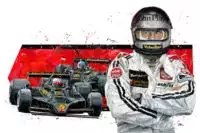 Mario Andretti-Signed 1978 Lotus 78 Limited Edition Print by David Johnson