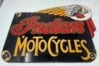 Indian Motocycles Enamel Sign