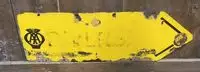 Aintree Motor Circuit AA Enamel Directional Sign 
