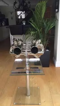 A Pair of 1998 Mugen-Honda-Jordan V10 Exhaust Manifolds from Damon Hill's Car