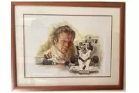 Original Painting of Peter Revson by the Late Craig Warwick