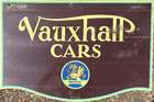 Reproduction Vauxhall Cars Sign, Double Sided 