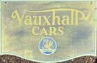 Reproduction Vauxhall Cars Sign, Double Sided 