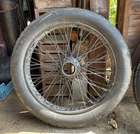 A Pair of 880 x 120 Beaded Edge Wheels with Worn Michelin Tyres