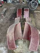 Set of Four Veteran or Edwardian Aluminium Wings