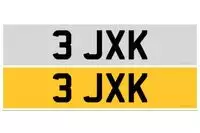 Registration Number 3 JXK