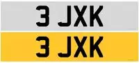 Registration Number 3 JXK