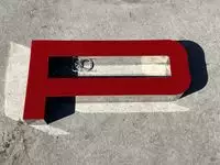 Large 3.5m Illuminated Porsche-Style Outdoor Dealership Sign