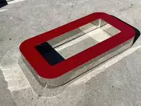 Large 3.5m Illuminated Porsche-Style Outdoor Dealership Sign