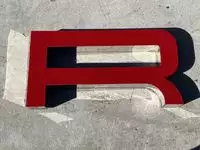 Large 3.5m Illuminated Porsche-Style Outdoor Dealership Sign