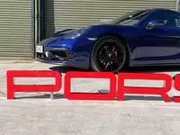 Large 3.5m Illuminated Porsche-Style Outdoor Dealership Sign