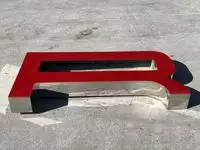 Large 3.5m Illuminated Porsche-Style Outdoor Dealership Sign