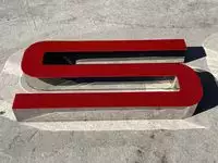 Large 3.5m Illuminated Porsche-Style Outdoor Dealership Sign