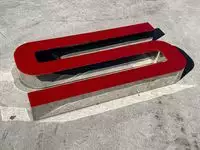 Large 3.5m Illuminated Porsche-Style Outdoor Dealership Sign