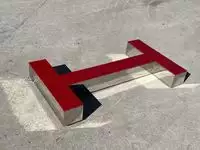 Large 3.5m Illuminated Porsche-Style Outdoor Dealership Sign