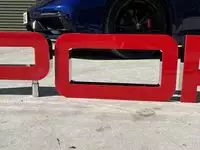 Large 3.5m Illuminated Porsche-Style Outdoor Dealership Sign