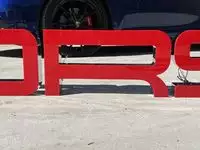 Large 3.5m Illuminated Porsche-Style Outdoor Dealership Sign