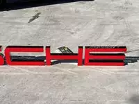 Large 3.5m Illuminated Porsche-Style Outdoor Dealership Sign