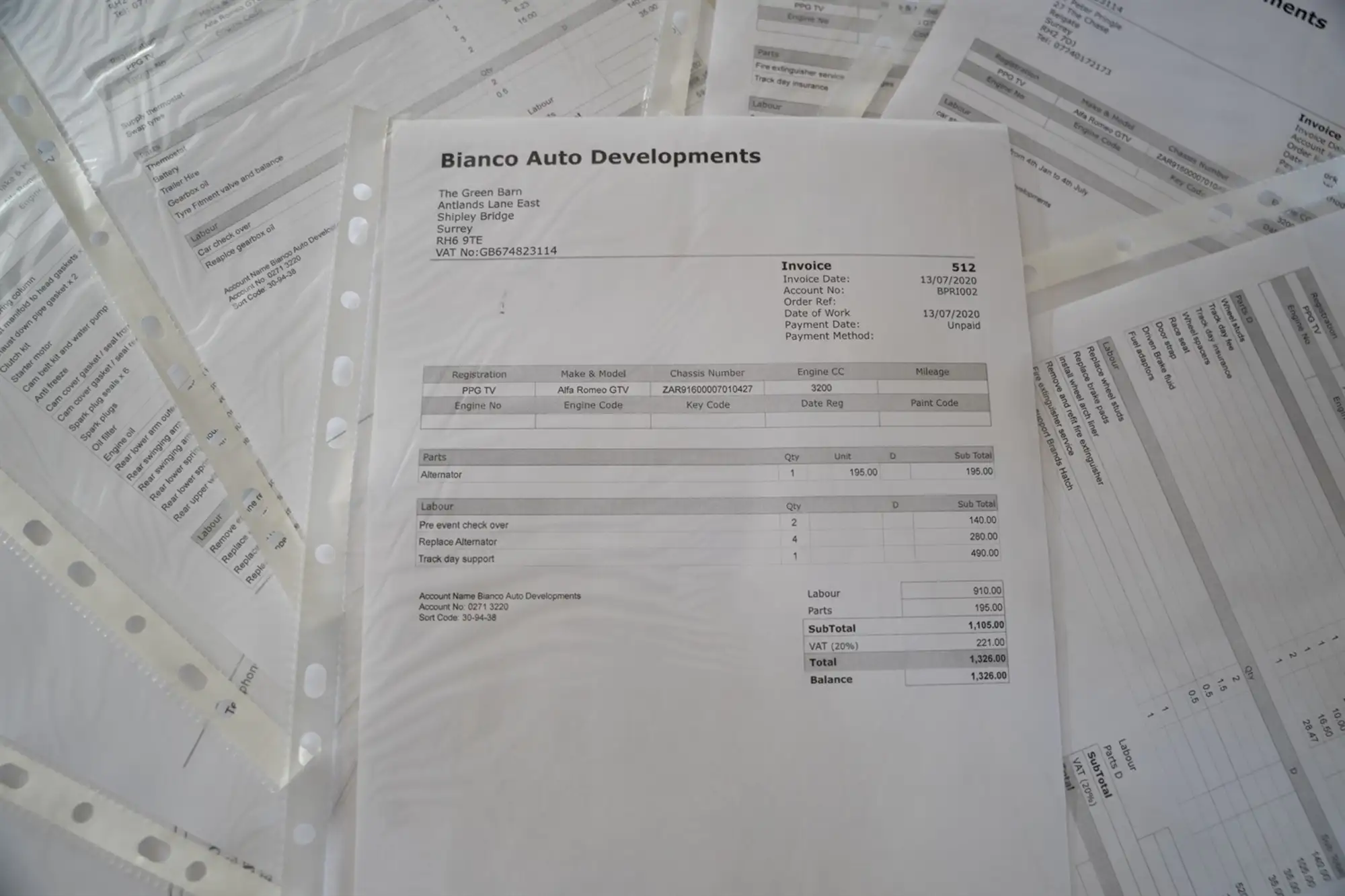 2003 Alfa Romeo GTV Sprint and Hillclimb Car-Sold