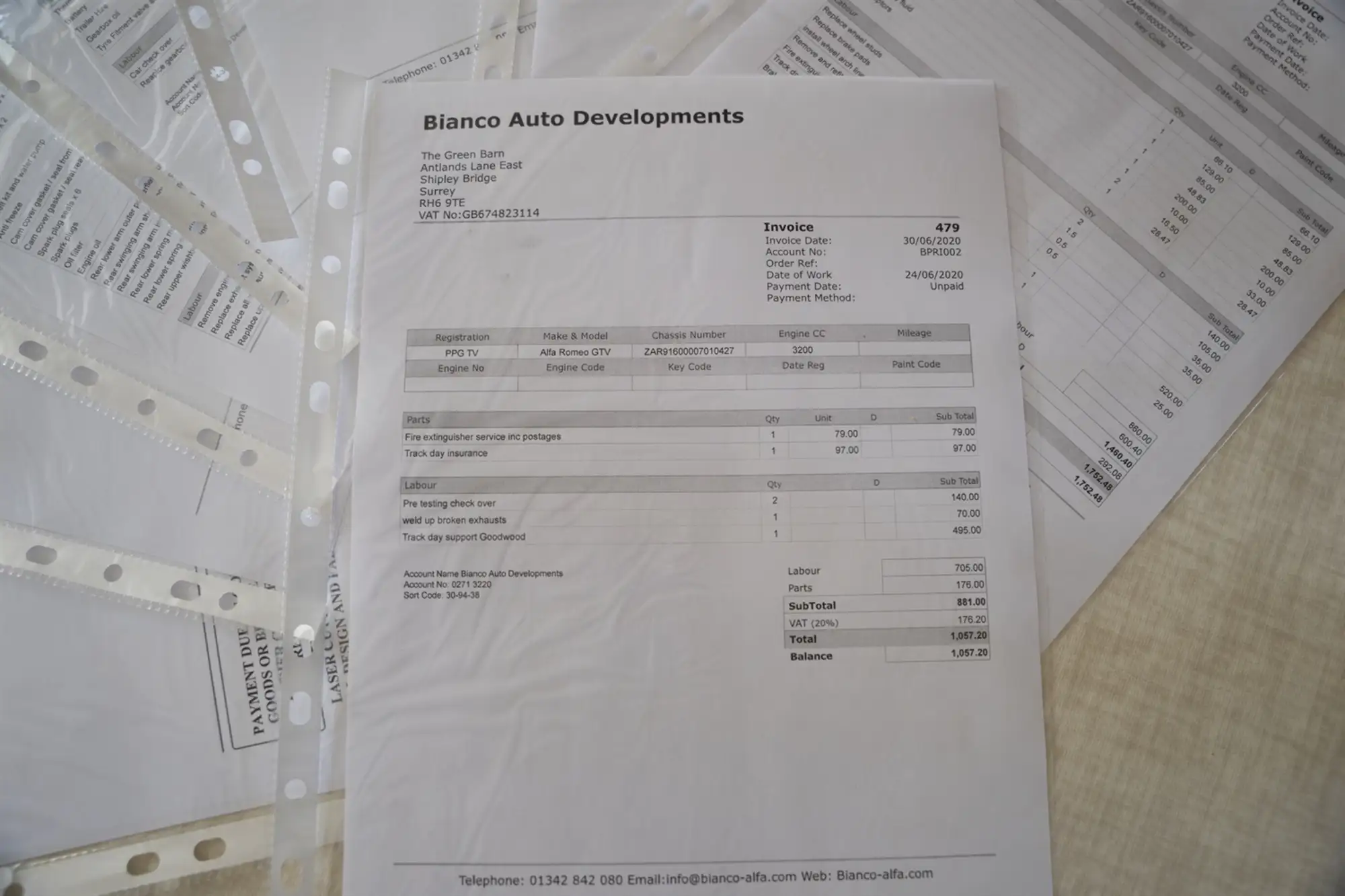 2003 Alfa Romeo GTV Sprint and Hillclimb Car-Sold