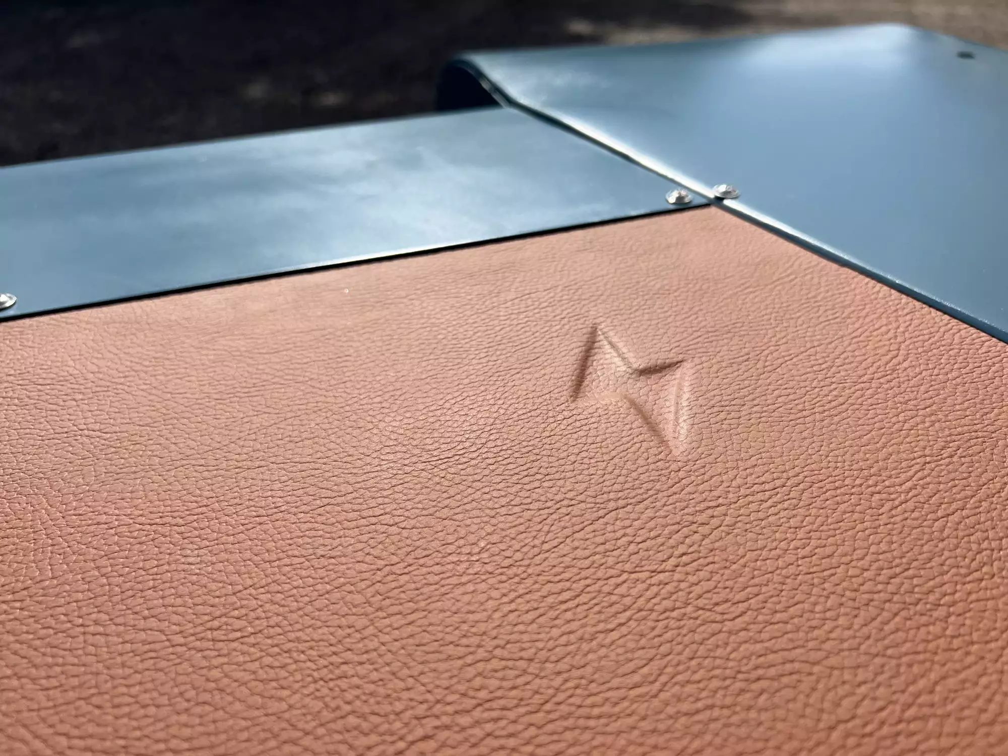 New Bespoke Land Rover Desk With Leather Top