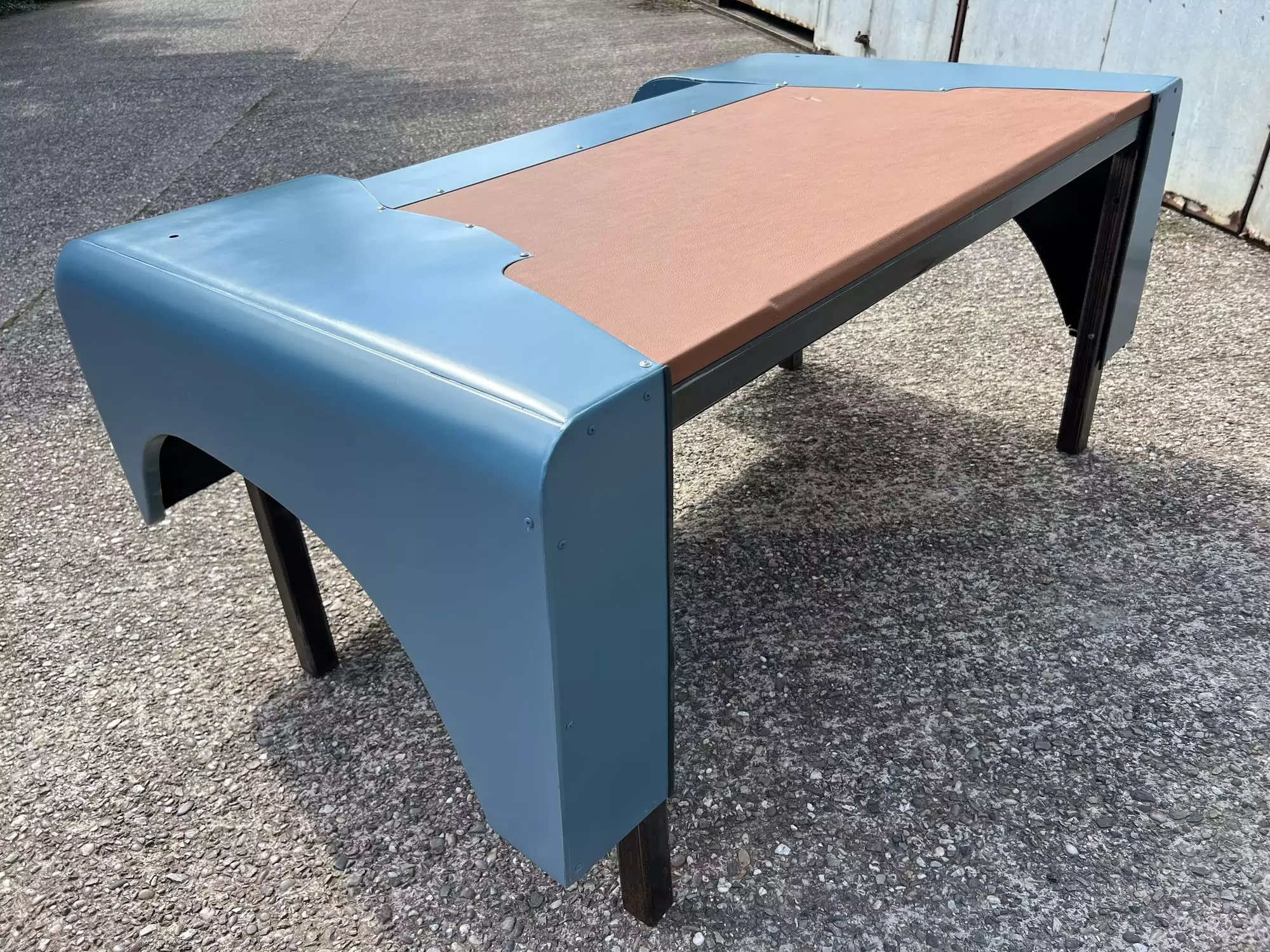 New Bespoke Land Rover Desk With Leather Top