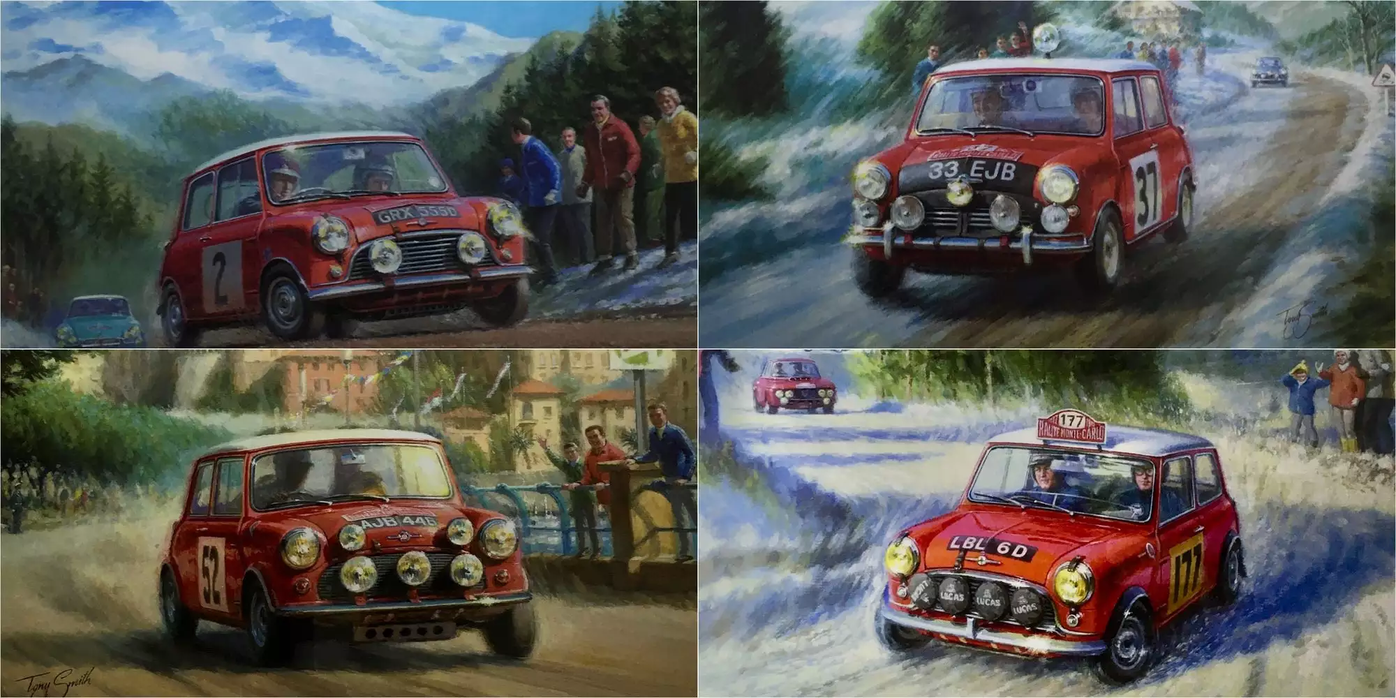 A Full Set of Tony Smith's The Monte Carlo Mini Limited Edition Prints with Matching Numbers