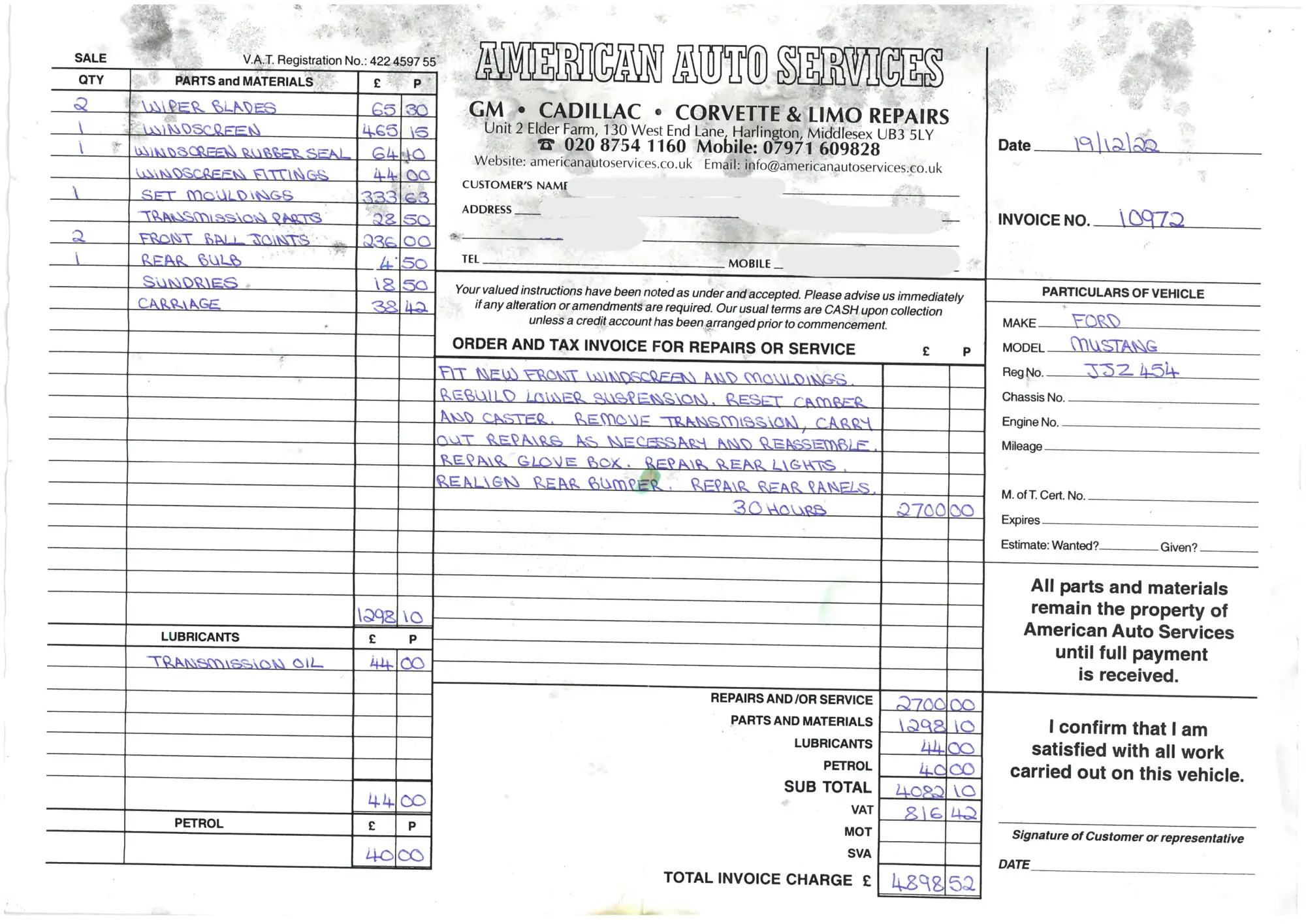 1968 Ford Mustang 'Bullitt' Homage-Sold