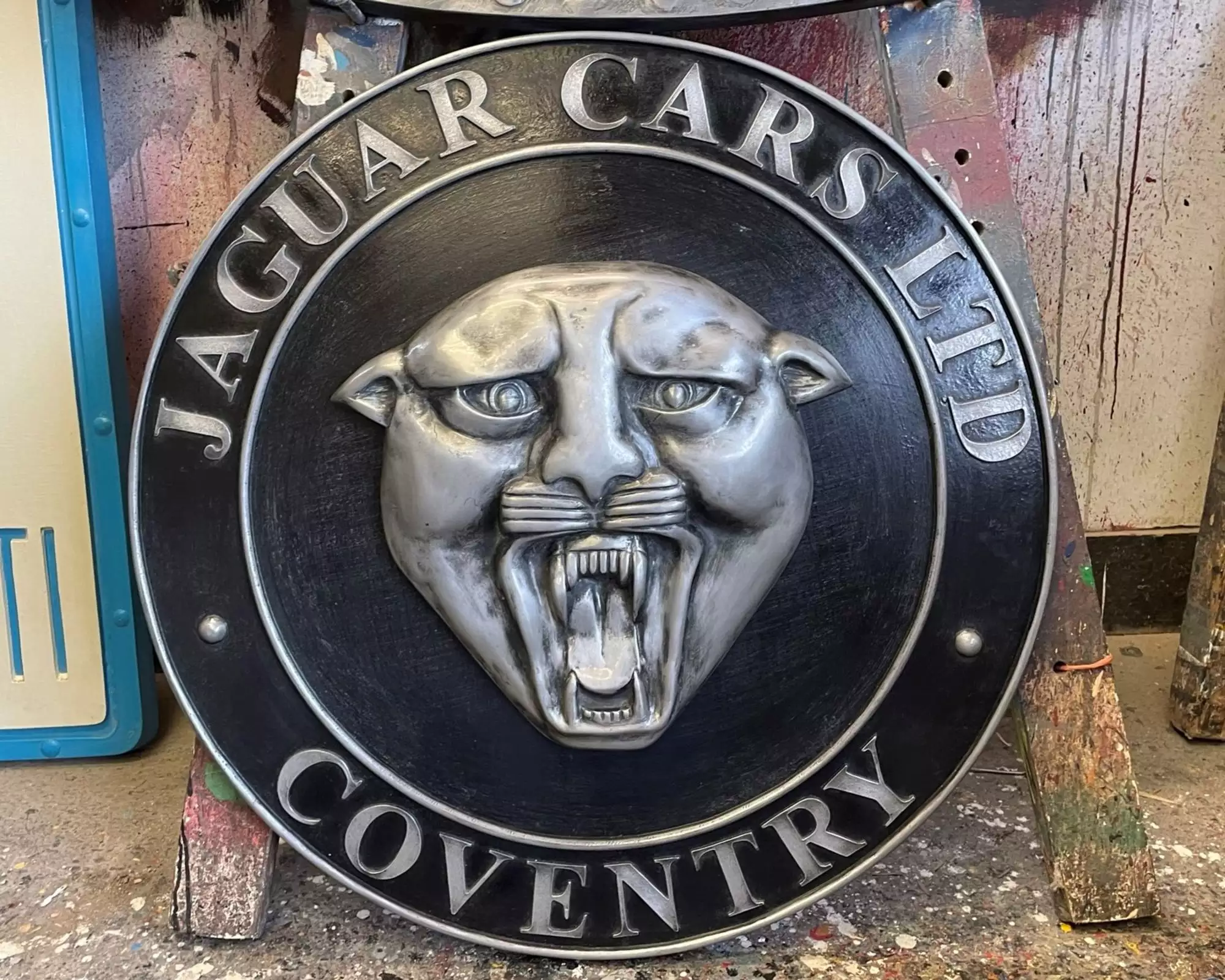 Jaguar Cars of Coventry Cold Cast Aluminium Large Sign