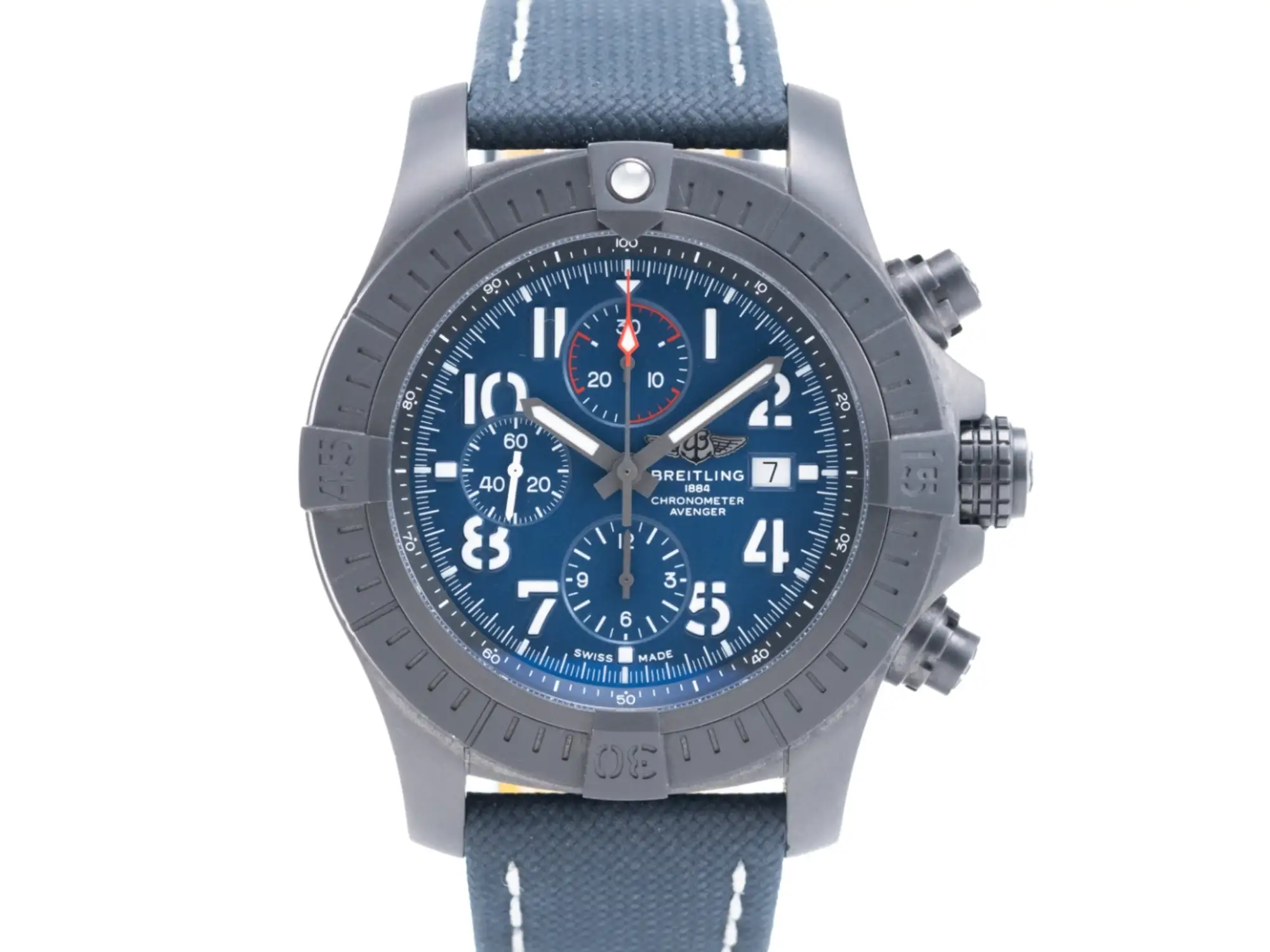 2023 Breitling Super Avenger Chronograph 48 Night Mission Complete with Box and Papers