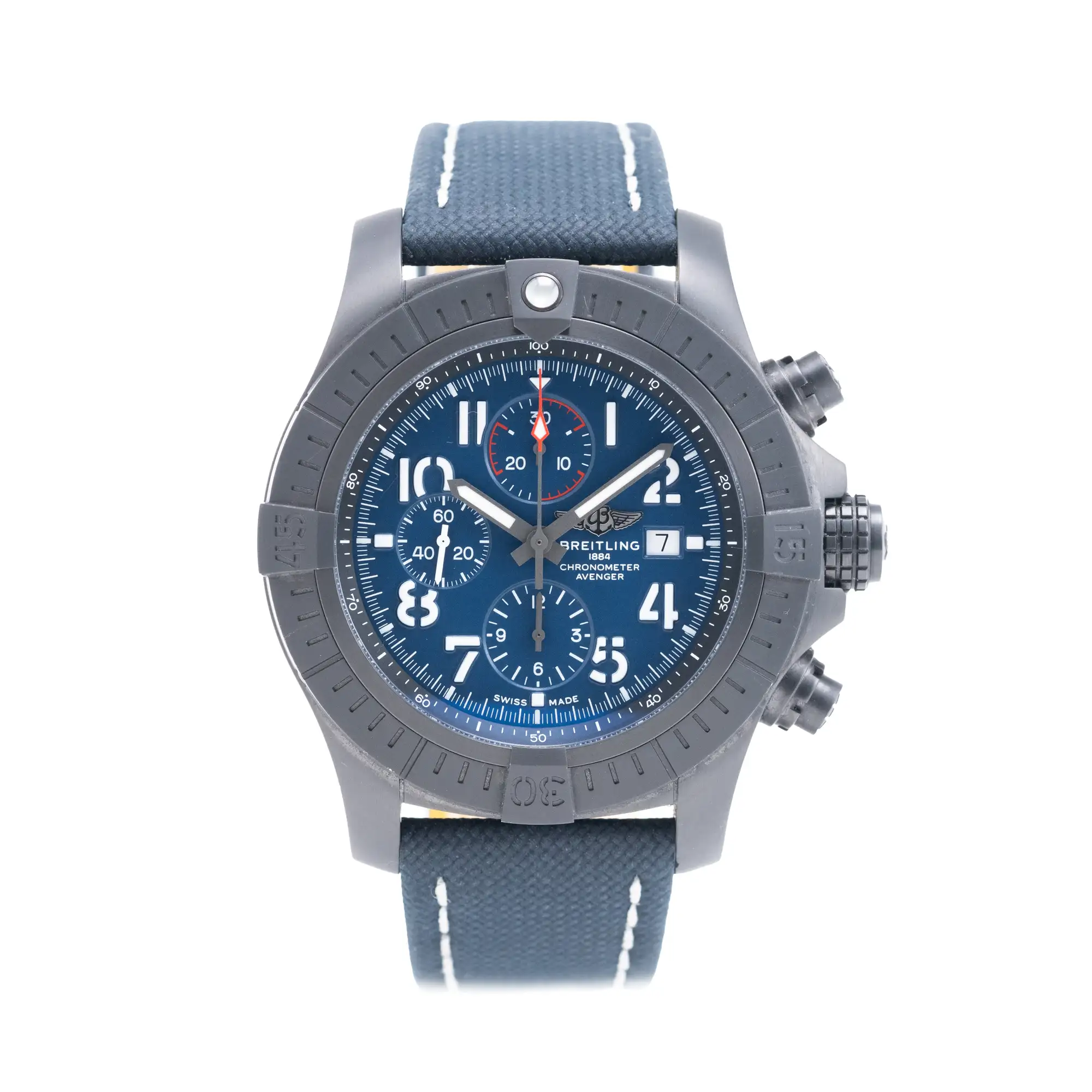 2023 Breitling Super Avenger Chronograph 48 Night Mission Complete with Box and Papers