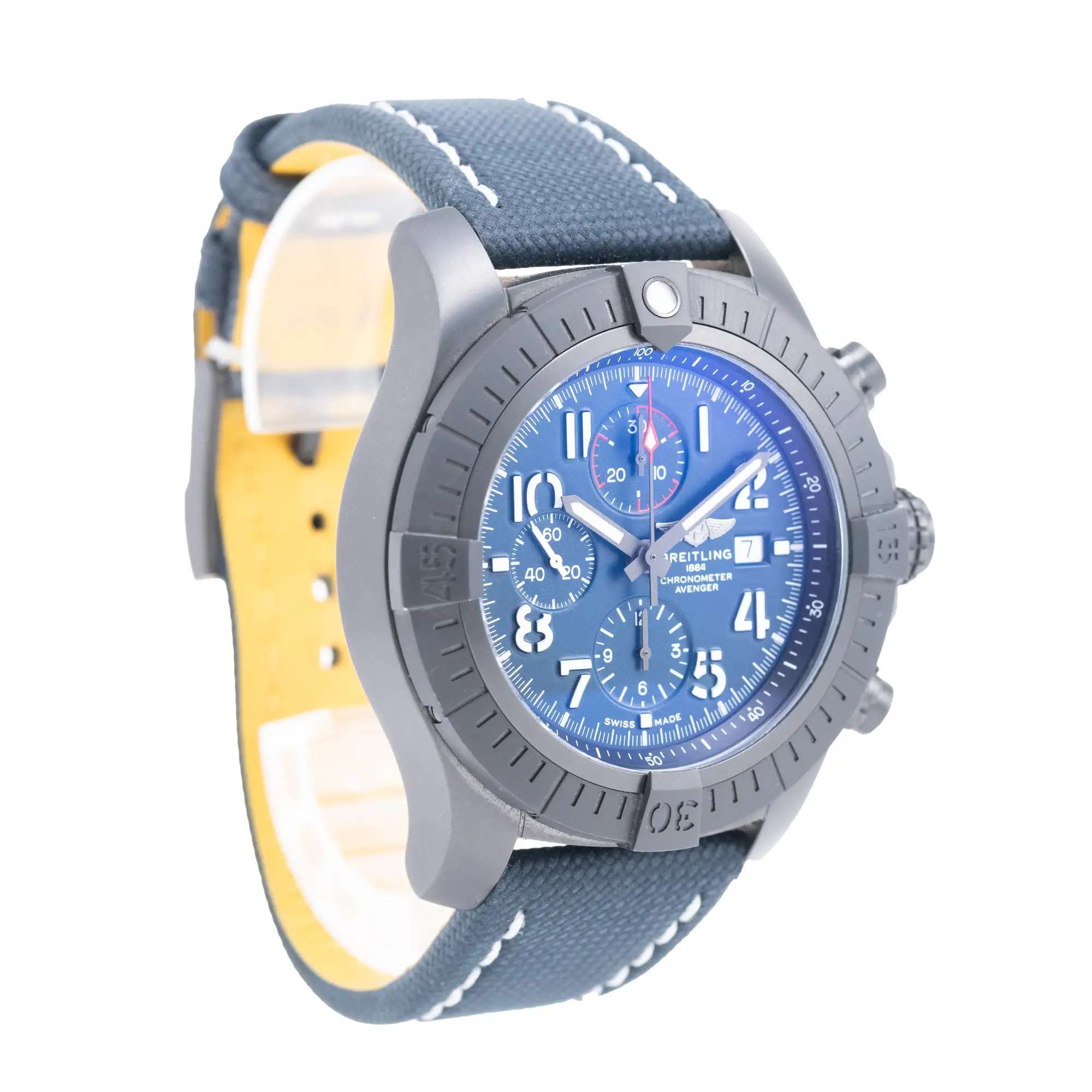 2023 Breitling Super Avenger Chronograph 48 Night Mission Complete with Box and Papers